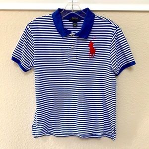 Polo Striped Collared Boys Shirt
